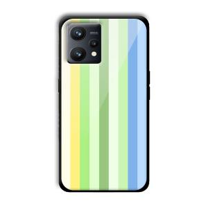 Green and Blue Customized Printed Glass Back Cover for Realme 9