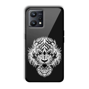 Angry Lion Customized Printed Glass Back Cover for Realme 9
