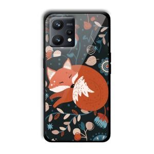 Sleepy Fox Customized Printed Glass Back Cover for Realme 9