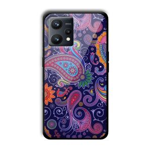 Purple Art Customized Printed Glass Back Cover for Realme 9