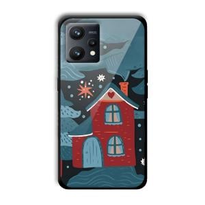 Red House Customized Printed Glass Back Cover for Realme 9
