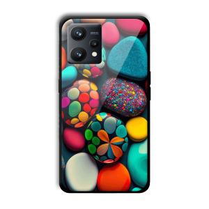 Colored Pebbles Customized Printed Glass Back Cover for Realme 9