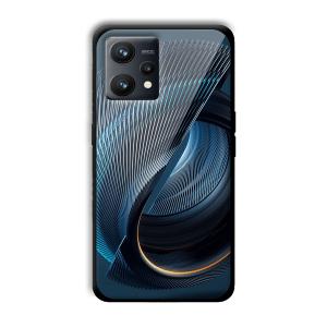 Tecno Blue Customized Printed Glass Back Cover for Realme 9