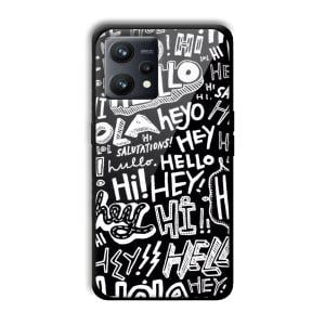 Hello Customized Printed Glass Back Cover for Realme 9