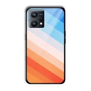 Colorful Stripes Customized Printed Glass Back Cover for Realme 9