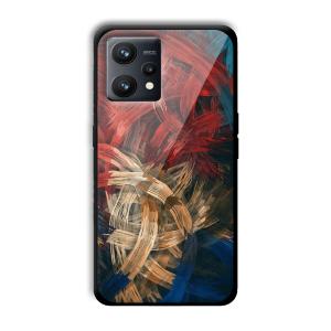 Painted Frame Customized Printed Glass Back Cover for Realme 9