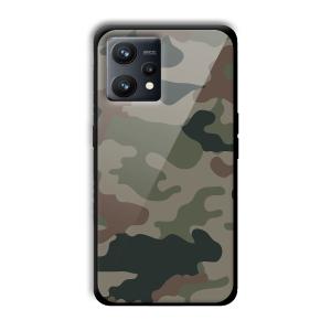 Green Camo Customized Printed Glass Back Cover for Realme 9