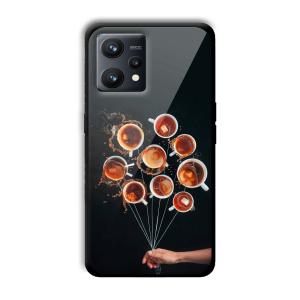 Coffee Cups Customized Printed Glass Back Cover for Realme 9