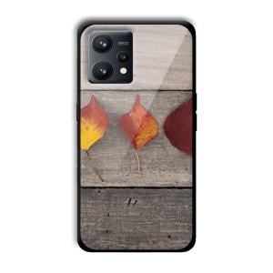 Rusty Leaves Customized Printed Glass Back Cover for Realme 9
