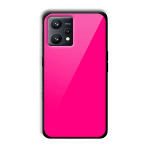 Neon Pink Customized Printed Glass Back Cover for Realme 9