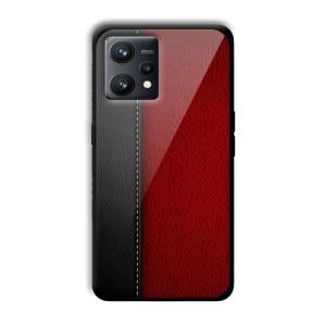 Leather Texture Customized Printed Glass Back Cover for Realme 9