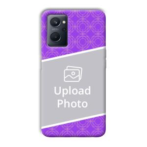 Purple Design Customized Printed Back Cover for Realme 9i
