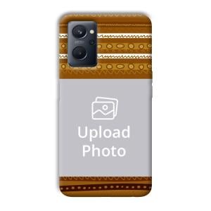 Brown Lines Customized Printed Back Cover for Realme 9i