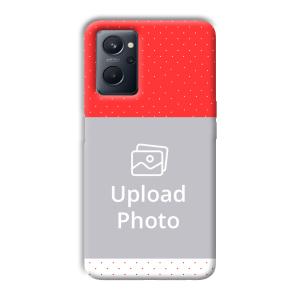 Red White Customized Printed Back Cover for Realme 9i