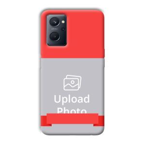Red Design Customized Printed Back Cover for Realme 9i