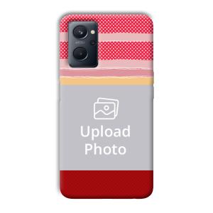 Red Pink Design Customized Printed Back Cover for Realme 9i