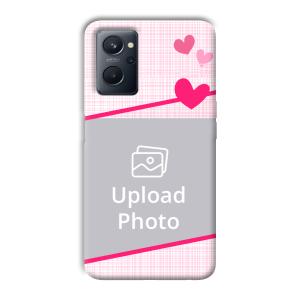 Pink Check Customized Printed Back Cover for Realme 9i