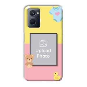 Teddy Bear Baby Design Customized Printed Back Cover for Realme 9i