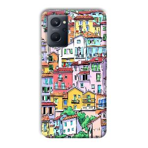 Colorful Alley Phone Customized Printed Back Cover for Realme 9i