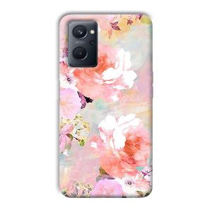Floral Canvas Phone Customized Printed Back Cover for Realme 9i