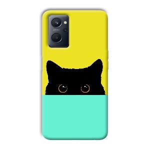 Black Cat Phone Customized Printed Back Cover for Realme 9i