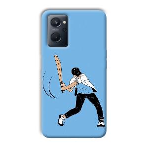 Cricketer Phone Customized Printed Back Cover for Realme 9i