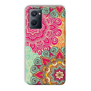 Floral Design Phone Customized Printed Back Cover for Realme 9i