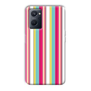 Lines Pattern Phone Customized Printed Back Cover for Realme 9i