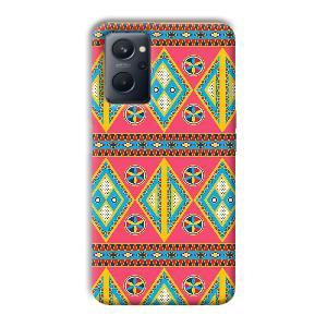 Colorful Rhombus Phone Customized Printed Back Cover for Realme 9i