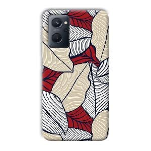 Leafy Pattern Phone Customized Printed Back Cover for Realme 9i