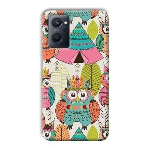 Fancy Owl Phone Customized Printed Back Cover for Realme 9i