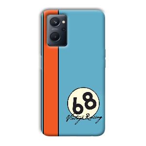 Vintage Racing Phone Customized Printed Back Cover for Realme 9i