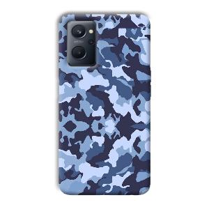 Blue Patterns Phone Customized Printed Back Cover for Realme 9i