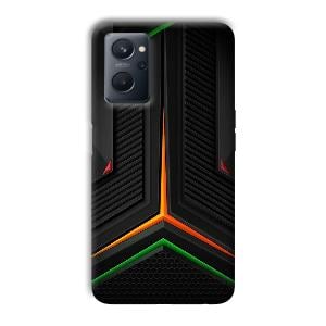 Black Design Phone Customized Printed Back Cover for Realme 9i