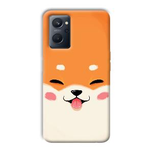 Smiley Cat Phone Customized Printed Back Cover for Realme 9i