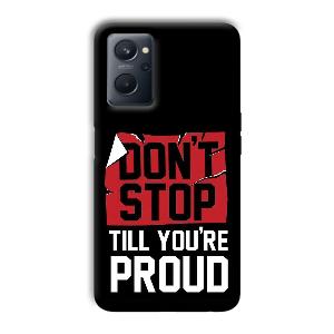 Don't Stop Phone Customized Printed Back Cover for Realme 9i
