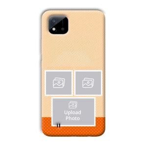 Orange Background Customized Printed Back Cover for Realme C11 2021