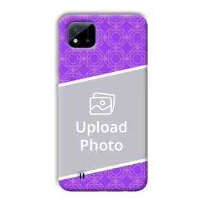 Purple Design Customized Printed Back Cover for Realme C11 2021