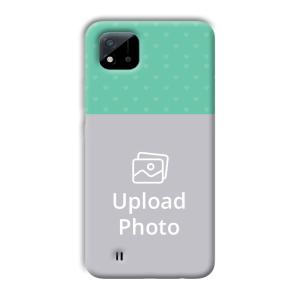 Green Hearts Customized Printed Back Cover for Realme C11 2021