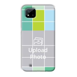 Grid Customized Printed Back Cover for Realme C11 2021