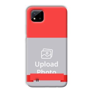 Red Design Customized Printed Back Cover for Realme C11 2021