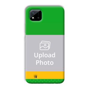 Green Yellow Customized Printed Back Cover for Realme C11 2021