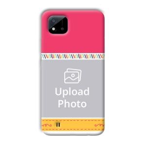 Pink Yellow Customized Printed Back Cover for Realme C11 2021