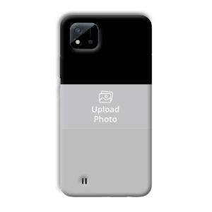 Black & Grey Customized Printed Back Cover for Realme C11 2021