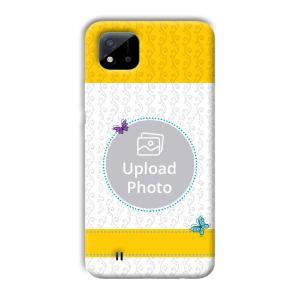 Butterflies & Yellow Customized Printed Back Cover for Realme C11 2021