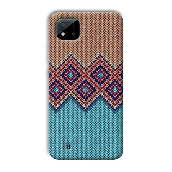 Fabric Design Phone Customized Printed Back Cover for Realme C11 2021