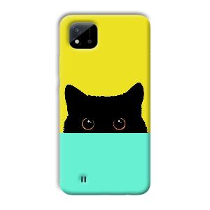 Black Cat Phone Customized Printed Back Cover for Realme C11 2021