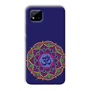 Blue Om Design Phone Customized Printed Back Cover for Realme C11 2021