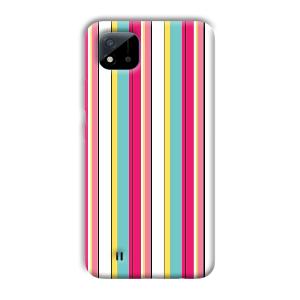 Lines Pattern Phone Customized Printed Back Cover for Realme C11 2021