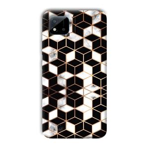 Black Cubes Phone Customized Printed Back Cover for Realme C11 2021